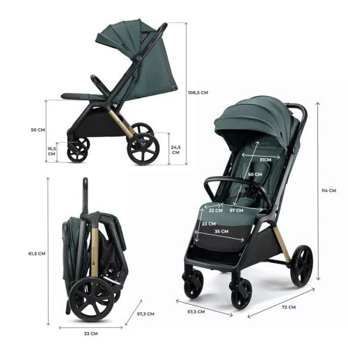 KINDERKRAFT Babakocsi Loom Green