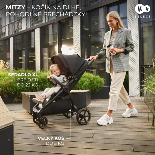 KINDERKRAFT SELECT Sport babakocsi Mitzy Ink Black