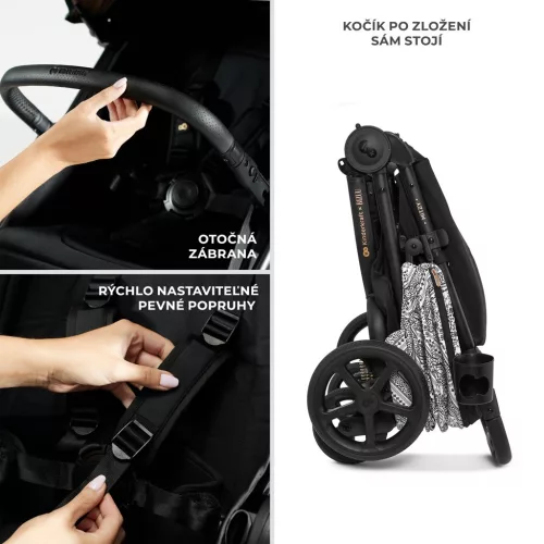 KINDERKRAFT Sport babakocsik Mitzy Lunar Black Bizuu