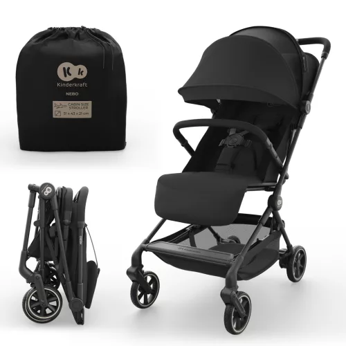 KINDERKRAFT Sport babakocsi Nebo Midnight Black