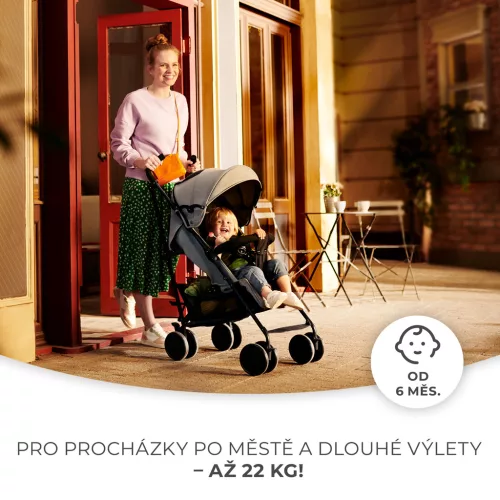 KINDERKRAFT Sport babakocsi Siesta Ash grey