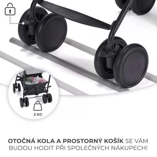KINDERKRAFT Sport babakocsi Siesta Ash grey