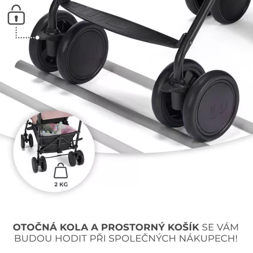 KINDERKRAFT Sport babakocsi Siesta Pink Princess