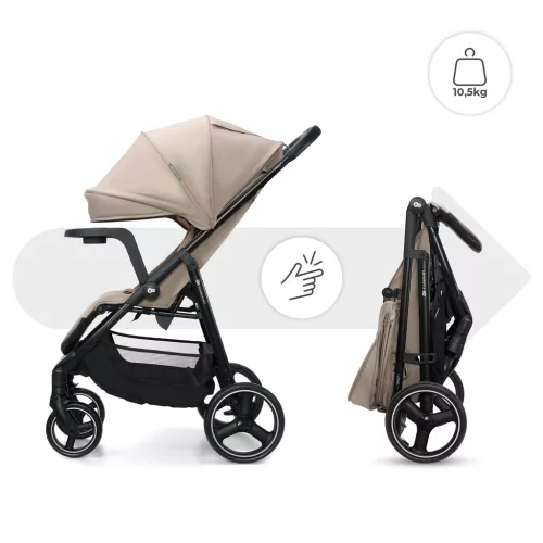 KINDERKRAFT Sport babakocsi Trig 3 Tray Stone Beige