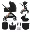 KINDERKRAFT Kočárek kombinovaný Vesto 2 3v1 Black
