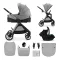 KINDERKRAFT Kočárek kombinovaný Vesto 2 3v1 Grey