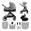 KINDERKRAFT Kočárek kombinovaný Vesto 2 3v1 Grey