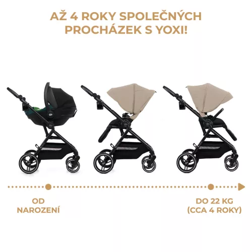 KINDERKRAFT SELECT Sport babakocsi Yoxi Sand Beige