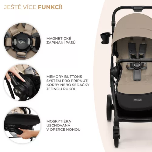 KINDERKRAFT SELECT Sport babakocsi Yoxi Sand Beige