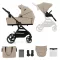 KINDERKRAFT SELECT Yoxi 2v1 Sand Beige kombinált babakocsi