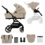 KINDERKRAFT SELECT Yoxi 2v1 Sand Beige kombinált babakocsi