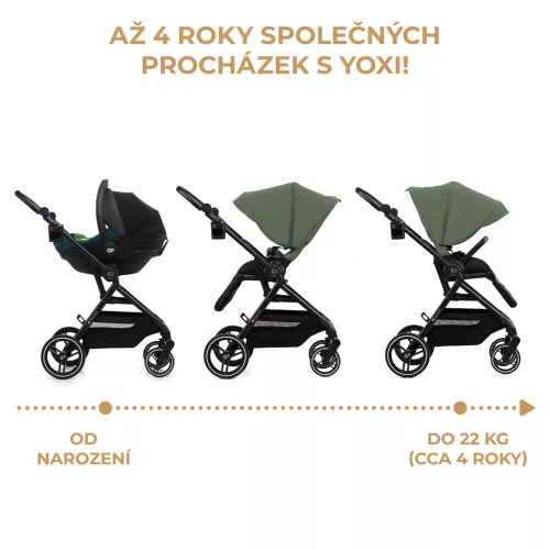 KINDERKRAFT SELECT Sport babakocsi Yoxi Mystic Green