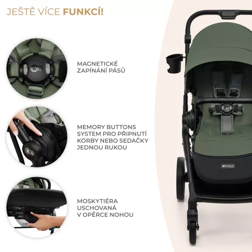 KINDERKRAFT SELECT Sport babakocsi Yoxi Mystic Green