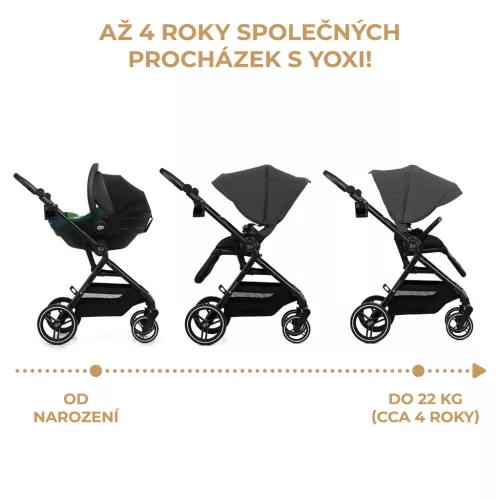 KINDERKRAFT SELECT Sport babakocsi Yoxi Moonlight Grey