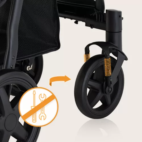 LIONELO Sport babakocsi Annet Plus Black Carbon