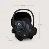 LIONELO Astrid i-Size autósülés (40-87 cm) Fekete Szürke