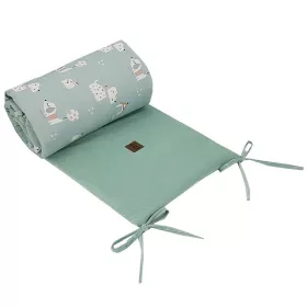 EKO Védő a kiságyba VELVET Dogs Mint 360x35 cm