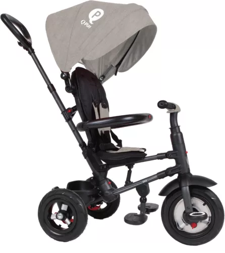 QPLAY Tricikli  Rito air gel (Gumi) Grey, életkor 10-72 hónap