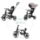QPLAY tricikli  Rito eva Grey, kor 10-72 hónap