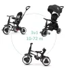 QPLAY Tricikli Rito eva plus Black, életkor 10-72 hónap