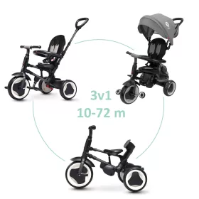 QPLAY tricikli  Rito eva plus Grey, életkor 10-72 hónap