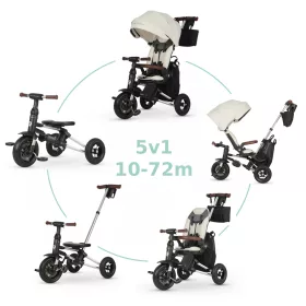 QPLAY Trojkolka Nova Deluxe 5v1 Beige, 10-72 mesiacov