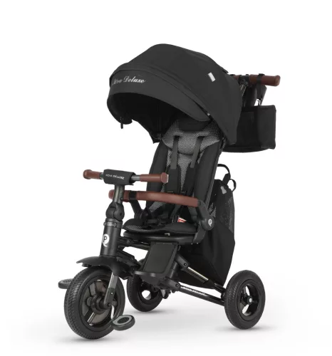 QPLAY Trojkolka Nova Deluxe 5v1 Black, 10-72 mesiacov