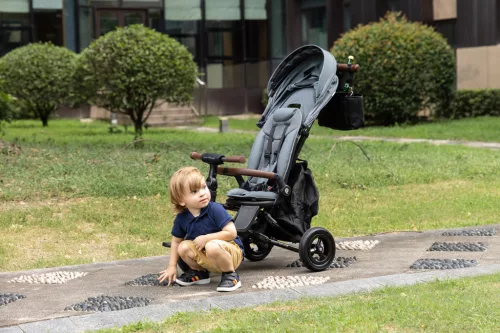 QPLAY Trojkolka Nova Deluxe 5v1 Grey, 10-72 mesiacov