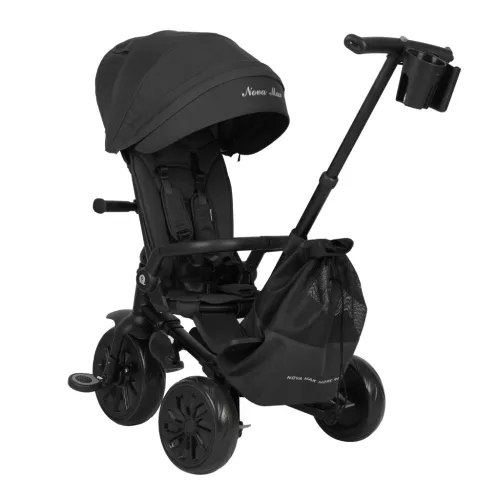QPLAY Trojkolka Nova Max 5v1 Black, 10-72 mesiacov