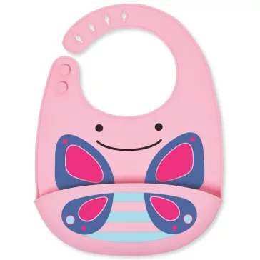 SKIP HOP Zoo Szilikon Előke Pillangó 6hó+