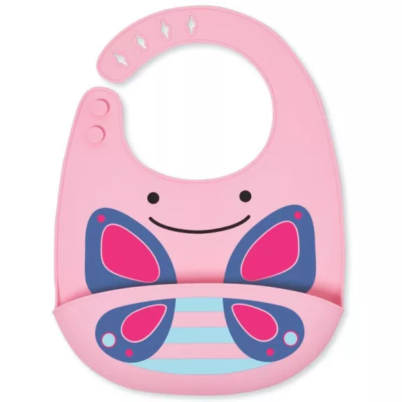 SKIP HOP Zoo Szilikon Előke Pillangó 6hó+