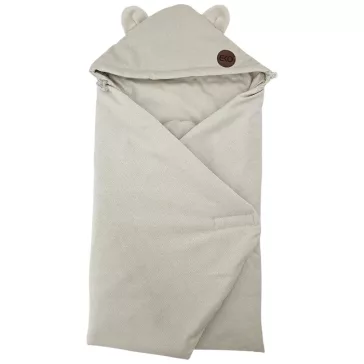   EKO Pamut autósülés lábzsák bársony Light Beige 110x100cm