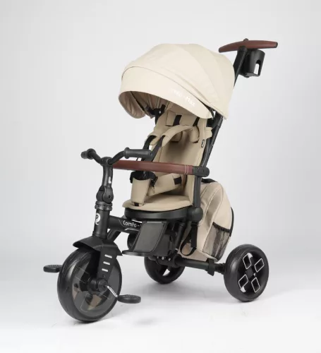 QPLAY Comfo Max Beige tricikli, 8 az 1-ben, 10-72 hónapos korig