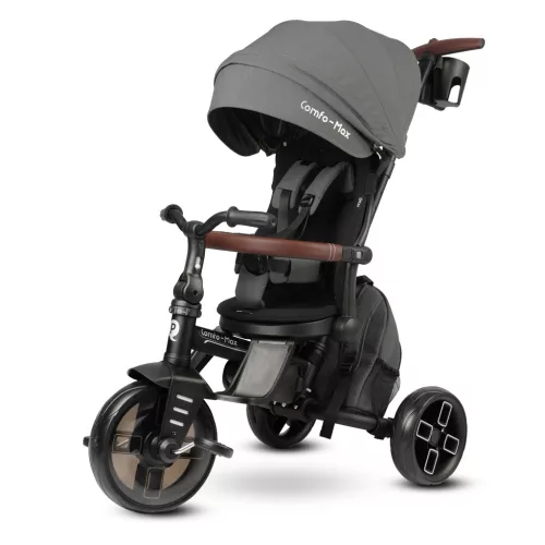 QPLAY Comfo Max Grey tricikli, 8 az 1-ben, 10-72 hónapos korig