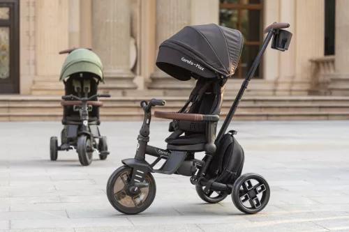 QPLAY Comfo Max Grey tricikli, 8 az 1-ben, 10-72 hónapos korig