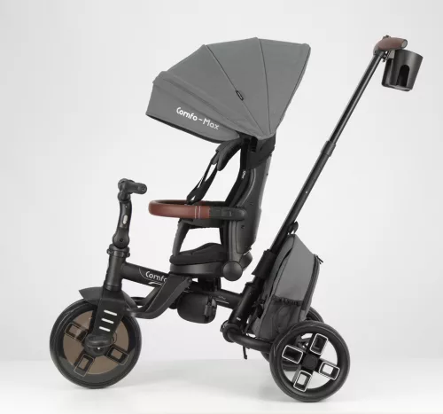 QPLAY Comfo Max Grey tricikli, 8 az 1-ben, 10-72 hónapos korig