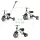 QPLAY Trojkolka Stager 3v1 Brown, 2-6 rokov