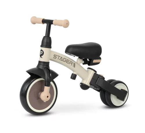 QPLAY Trojkolka Stager 3v1 Brown, 2-6 rokov