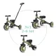 QPLAY Trojkolka Stager 3v1 Green, 2-6 rokov