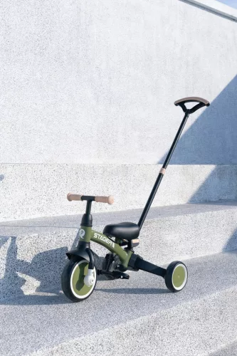 QPLAY Trojkolka Stager 3v1 Green, 2-6 rokov