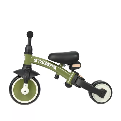 QPLAY Trojkolka Stager 3v1 Green, 2-6 rokov