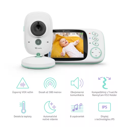 TRUELIFE digitális bébiőr NannyCam H32 PRO