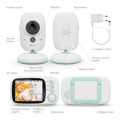 TRUELIFE digitális bébiőr NannyCam H32 PRO