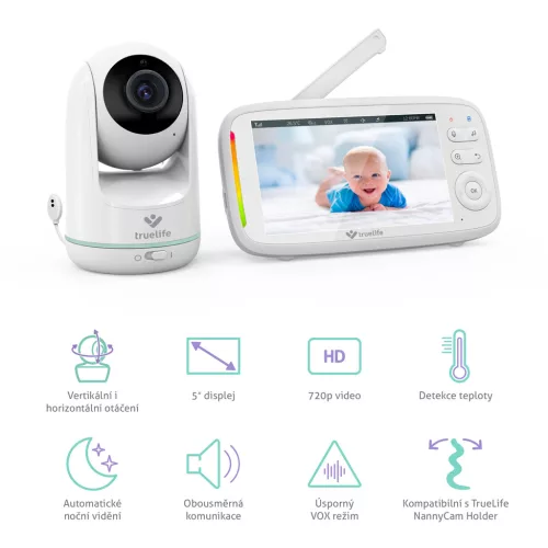 TRUELIFE digitális bébiőr 360° NannyCam R5
