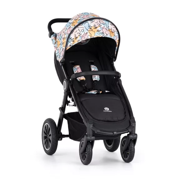 PETITE&MARS Sport babakocsi Street+ Air Black Limited 100 Faces