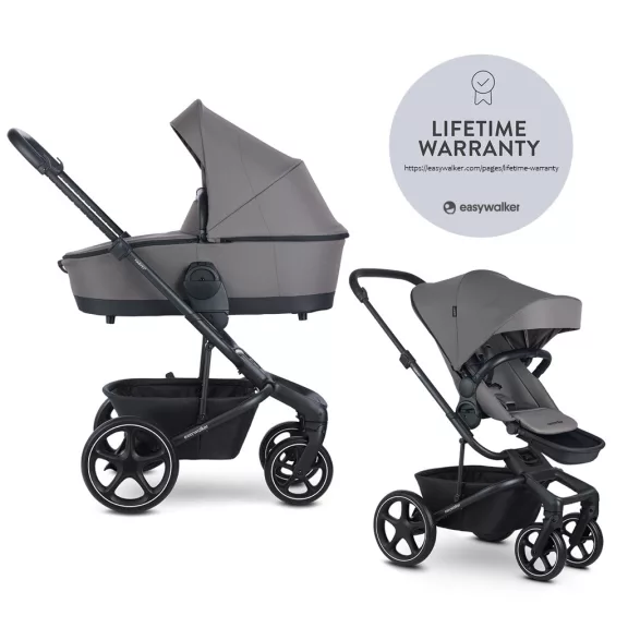 EASYWALKER Kombinált babakocsi Harvey5 2v1 Pebble Grey LITE RWS