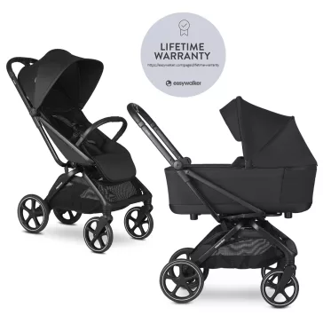 EASYWALKER Kombinált babakocsi Rockey L Pure Black