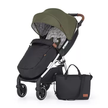 PETITE&MARS Sport babakocsi Royal3 Silver Mature Olive