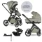 EASYWALKER Kombinált babakocsi Zoey Sage Green + CBX By CYBEX Aton B2 i-Size + bázis
