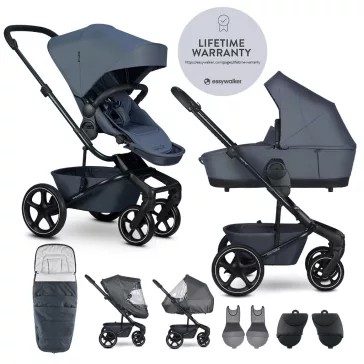   EASYWALKER Harvey NXT XXL babakocsi-szett tartozékokkal Deep Blue